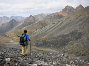 Skurka, pictured in the National Wildlife Reserve in Brooks Range, Alaska, will consult with Sierra Designs on gear. 