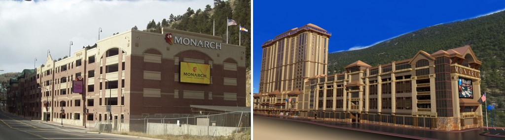 The Monarch Casino (pictured left) has nine-figure plans to upgrade its facilities and add a hotel tower. Images courtesy of Monarch Casino 