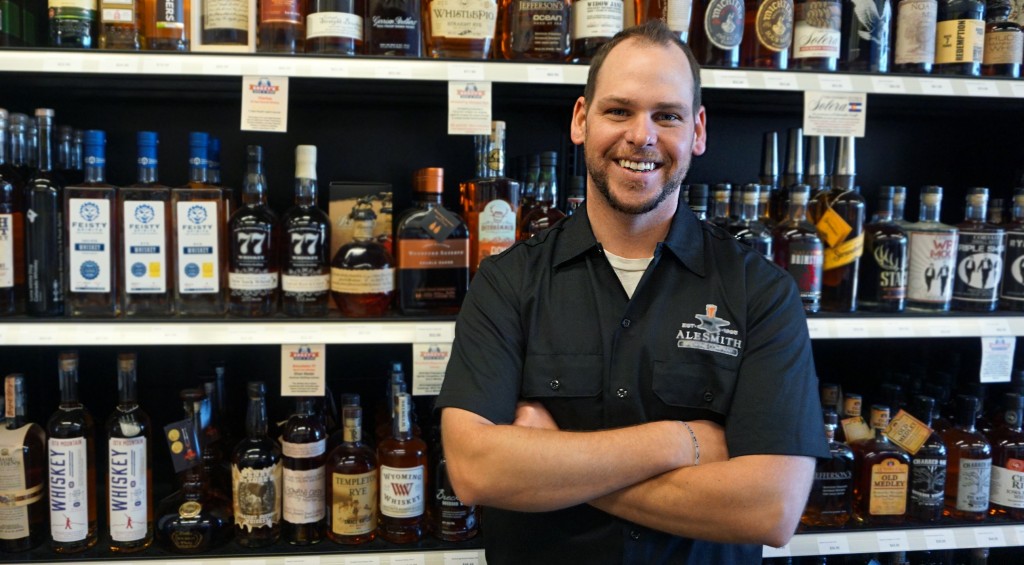 Kyle Moyer is expanding his liquor store business into a restaurant and bar. Photos by George Demopoulos.