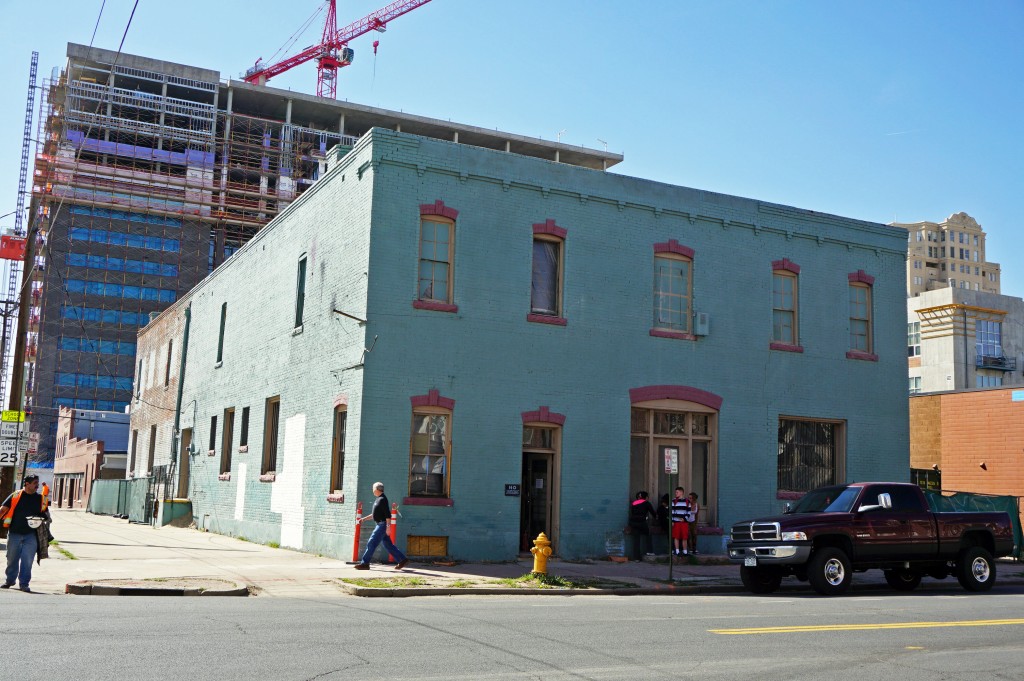 A shared office space is converting an old electronics store in Golden Triangle. Photos by Burl Rolett.