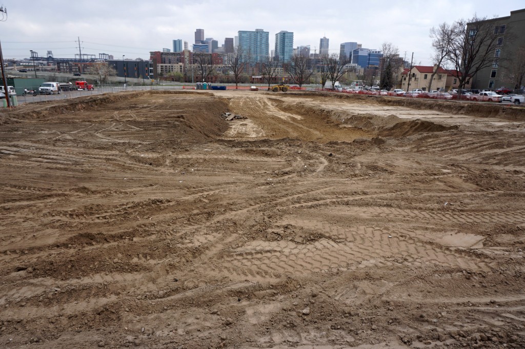 The land that was formerly home to United Way has been cleared for development. Photo by Burl Rolett.