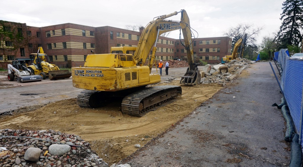 Broe is working on the Country Club towers near Cherry Creek. Photos by Burl Rolett.