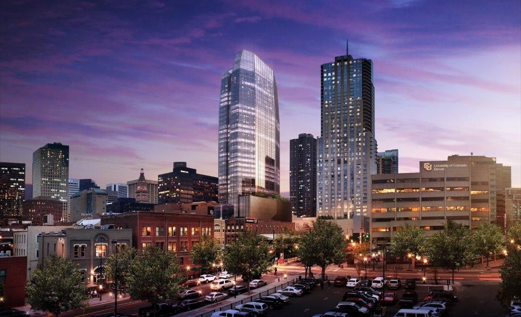 A new office tower project will climb up 40 stories downtown. Rendering courtesy of Hines.
