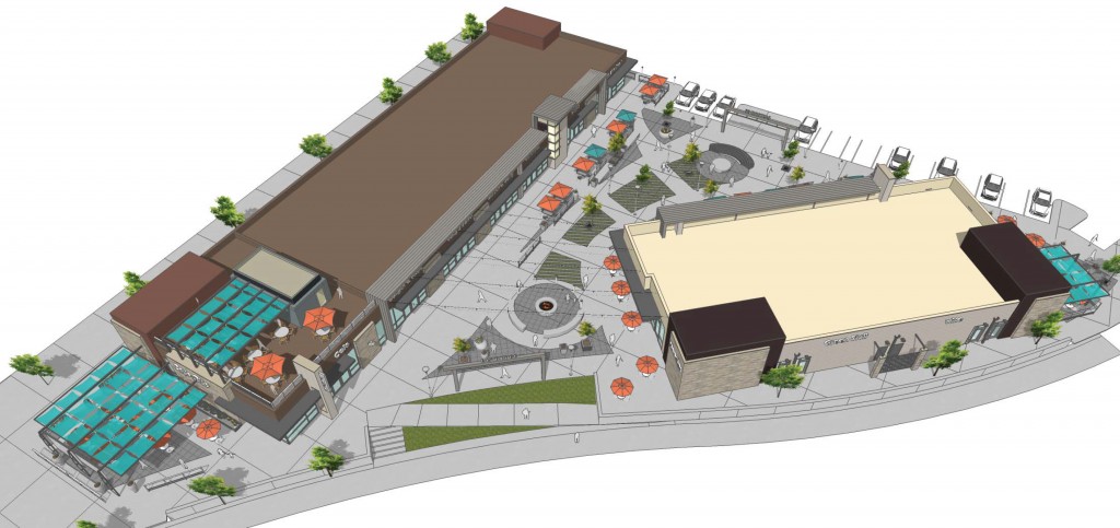 A new shopping center is planned for Stapleton next to an upcoming King Soopers. Images courtesy of City Street Investors.