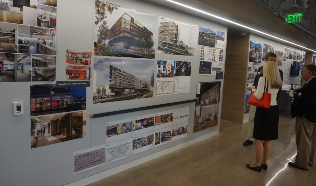 Gensler put its new office on display at a Thursday event. Photos by Burl Rolett.