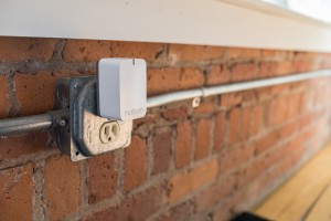 Notion sensors send signals to a Wi-Fi connected plug-in that forwards messages to smartphones. 