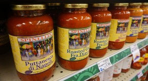 King Soopers currently sells Spinelli's sauce for about $6 or $7. 