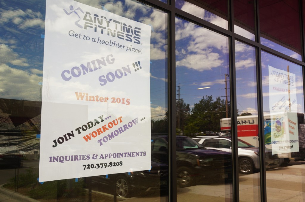 A new Anytime Fitness location will soon open on Colorado Boulevard. Photo by Burl Rolett.