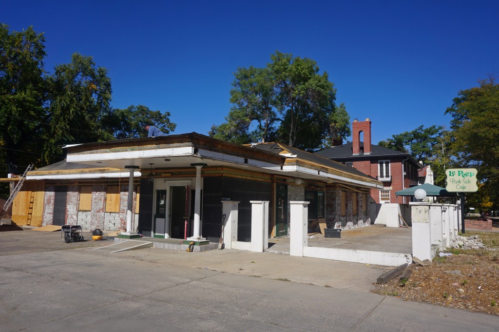 Syrup is renovating the former Le Peep space. Photos by Burl Rolett.