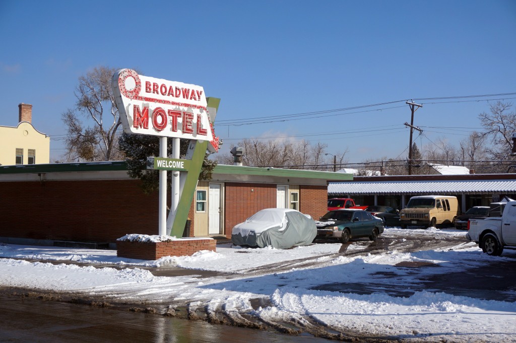 A motel property on South Broadway was picked up by developers. Photo by Burl Rolett.