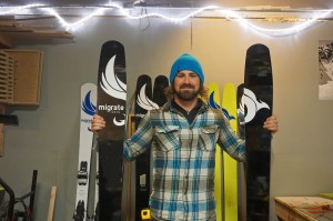 Lawrence is working up more designs and hopes to get his skis in more shops this season. 