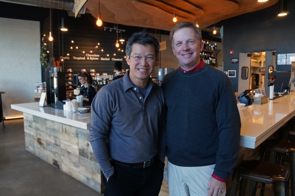 Jeremy Law (left) and Wilkins are expanding their tea cafe concept. Photos by Amy DiPierro.