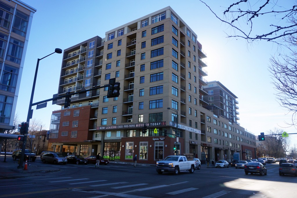 The One Observatory Park apartment building, which opened in 2013, was sold this week. Photos by Burl Rolett.