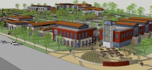 A rendering of the planned Trolley Station development. (Courtesy Dunton Commercial)