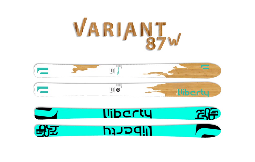 Variant 87w women's skis are sold for $550 on Liberty Skis' website.