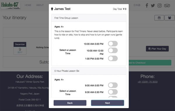 snowvation interface