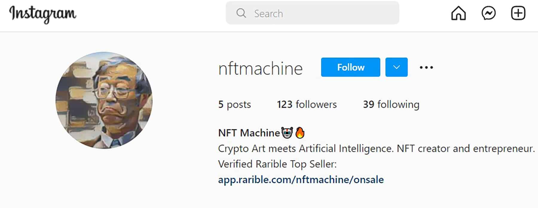 NFT Machine Instagram