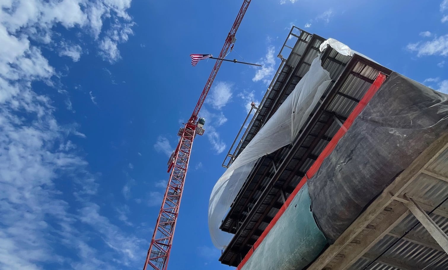 Denver office building under construction fully leased