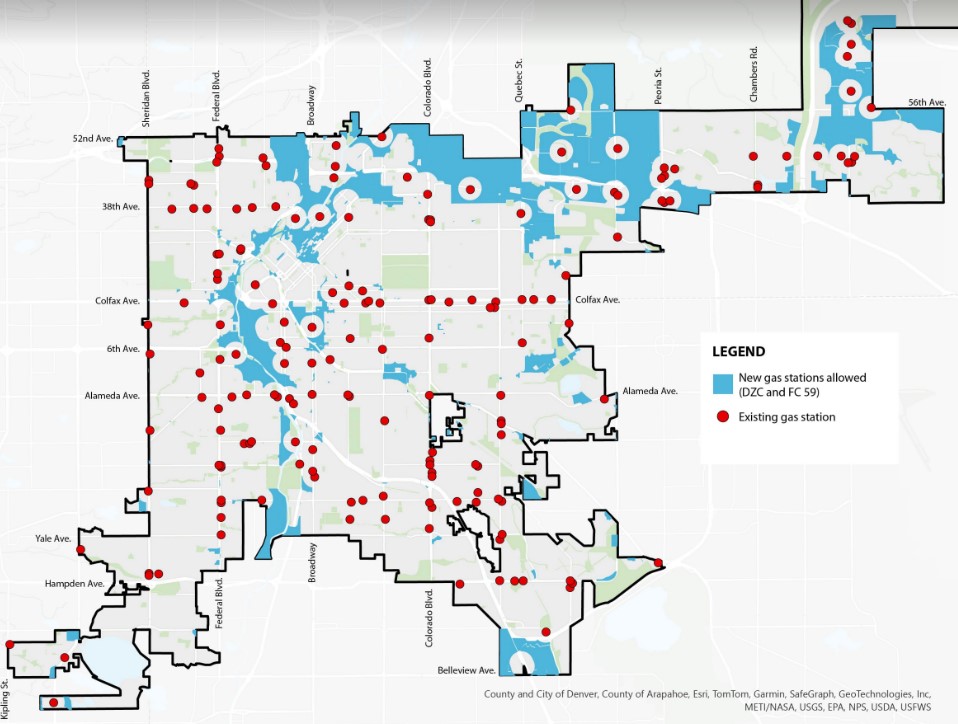 Map: Where gas stations could be built if Denver’s new restrictions are passed