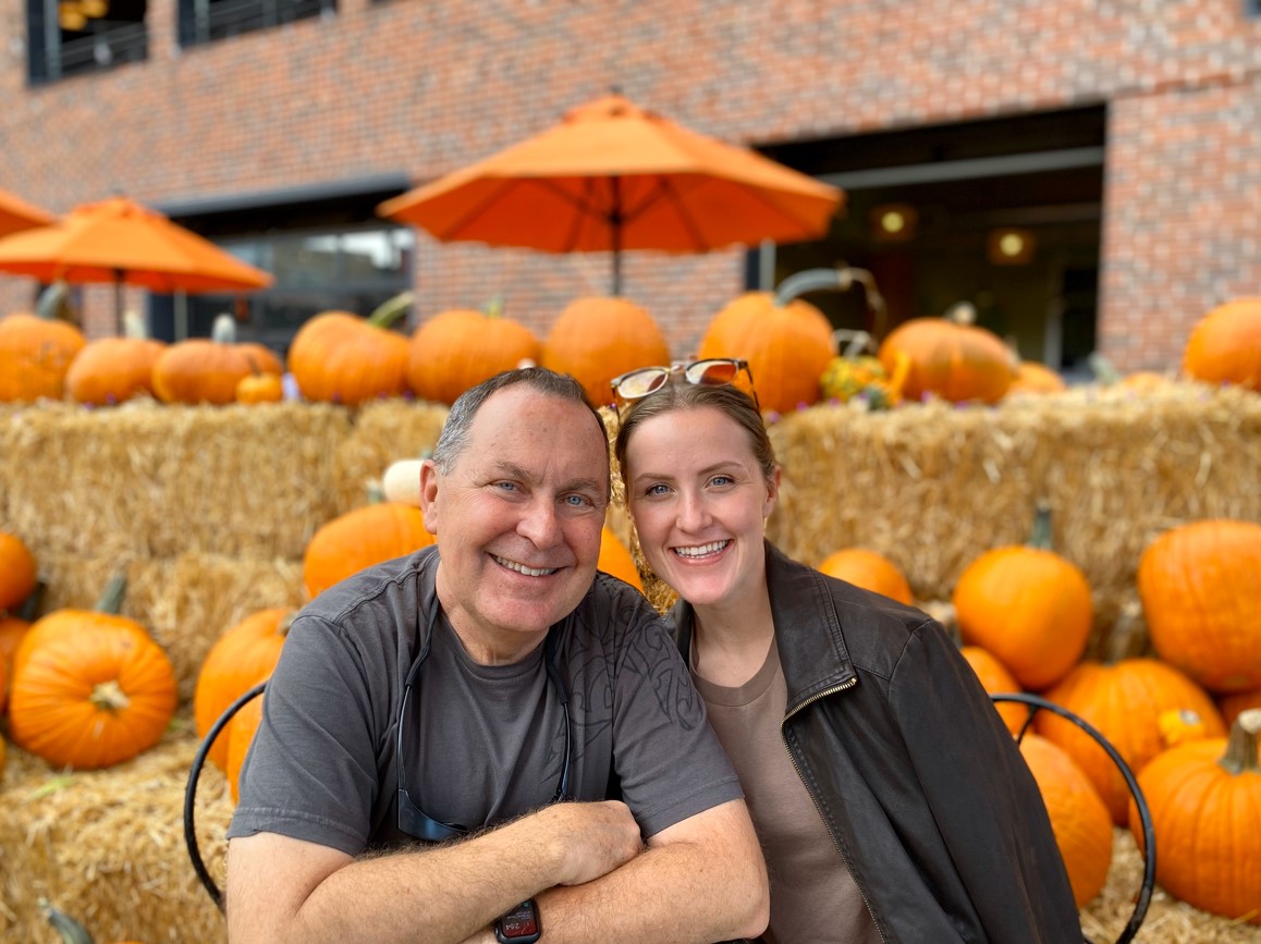 John Logan with daughter