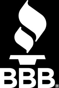 BBB Torch Logo White