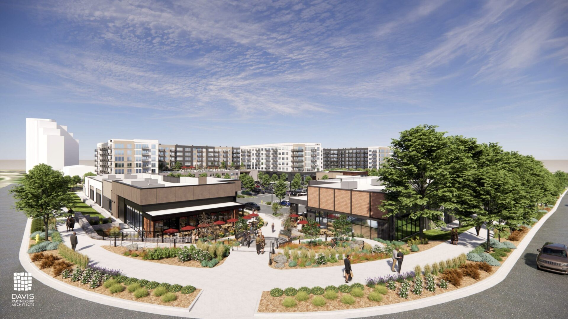 A rendering of On The Square