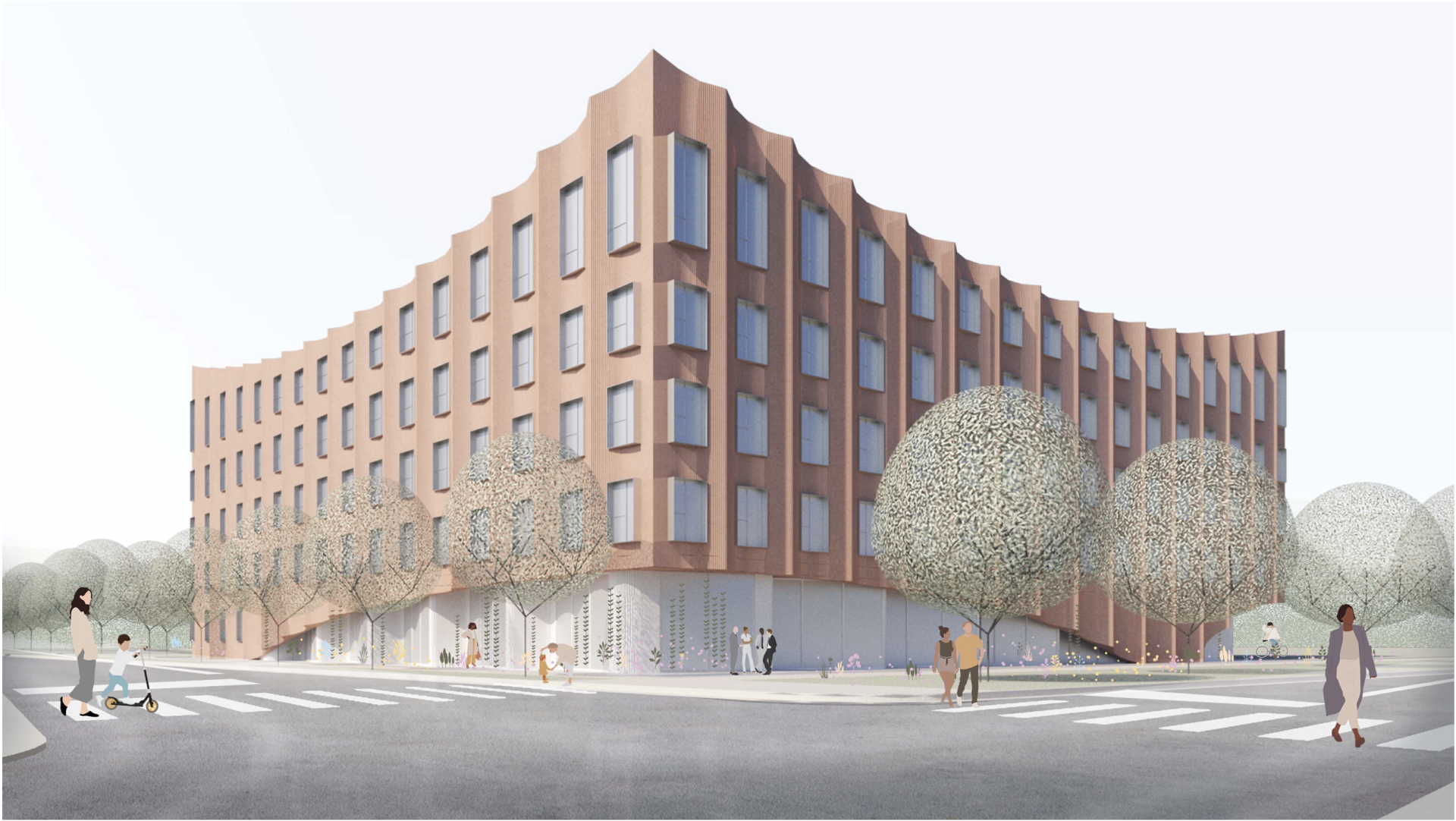 A rendering of the project.