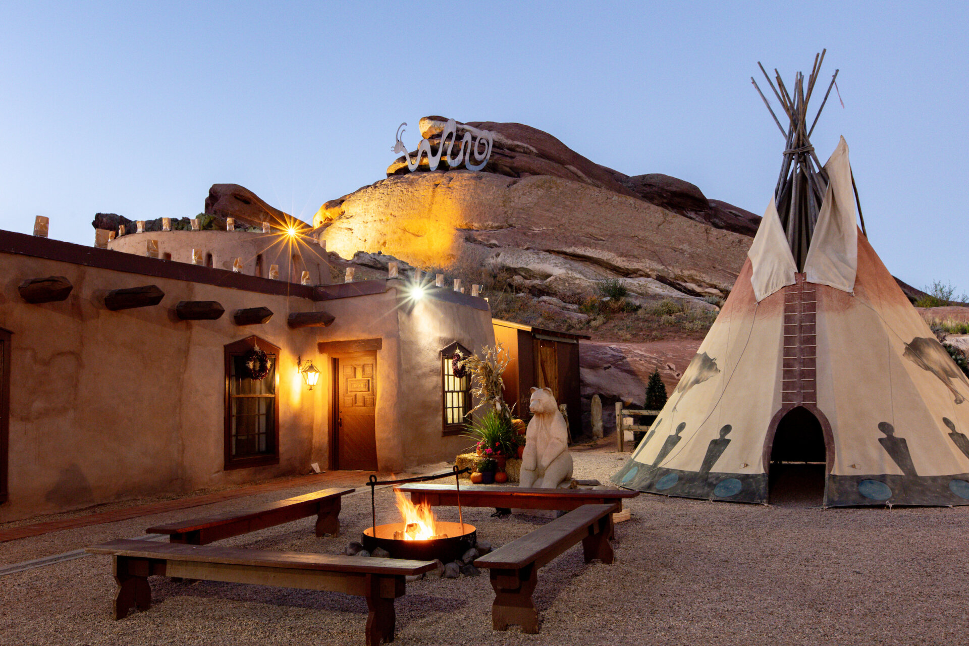 The Fort is a two-story adobe building constructed in 1963. (Courtesy City Street Investors)