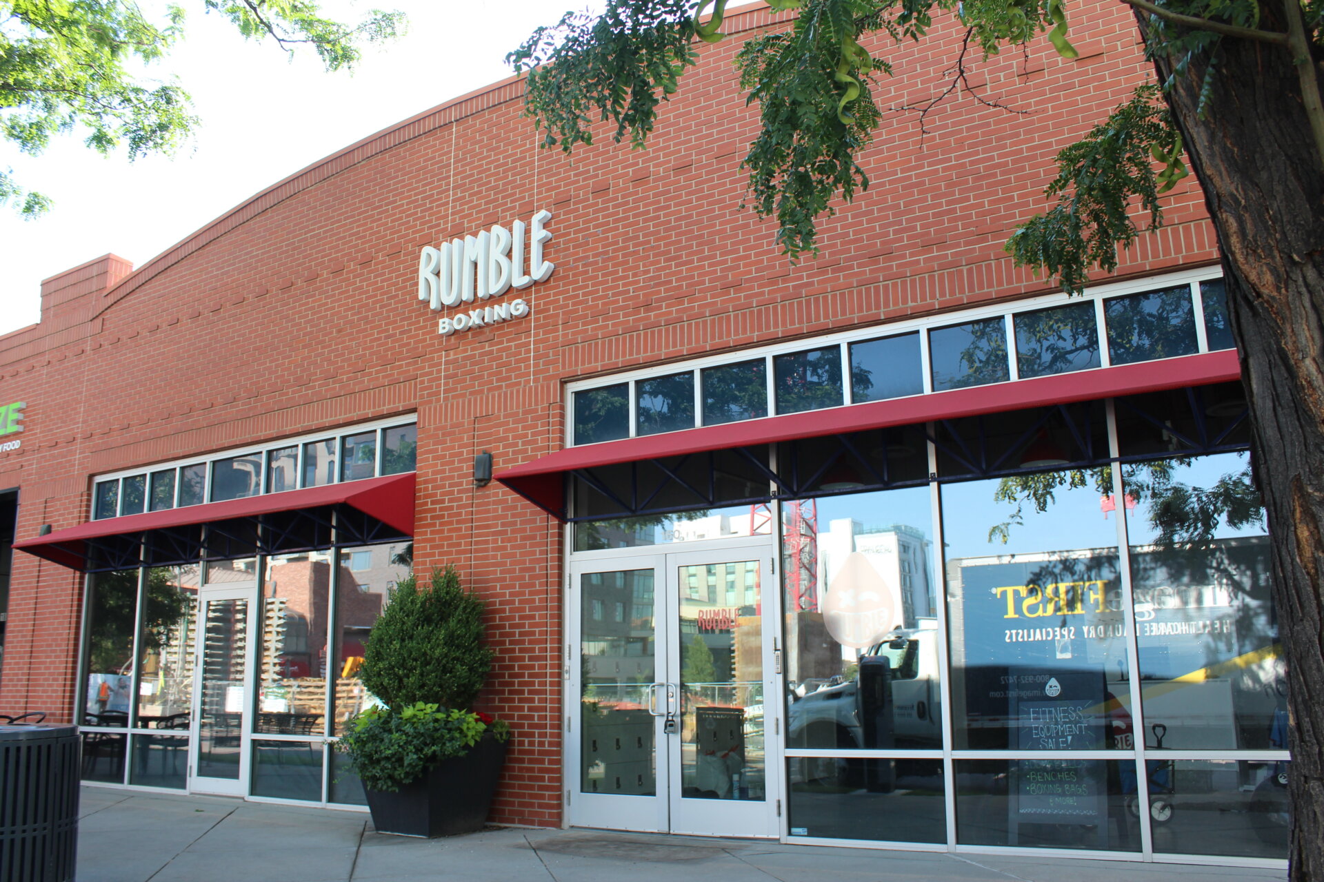 Outside of the recently closed Rumble Boxing in Cherry Creek.