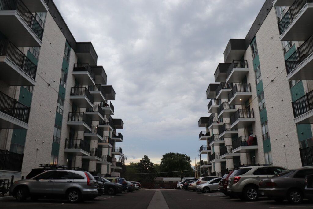 The 180 Flats apartment complex.