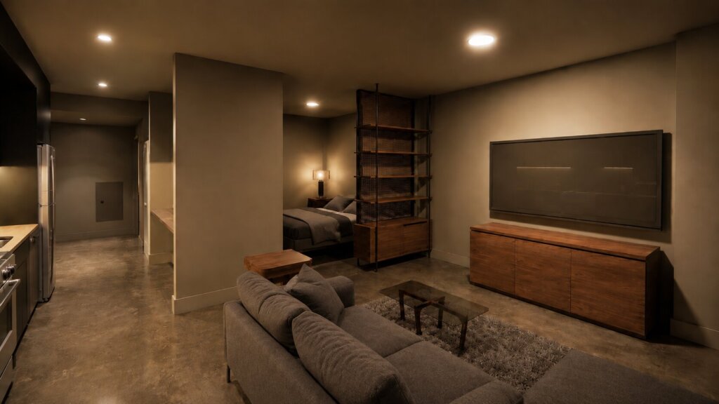 A rendering of a unit inside Denver Energy Center